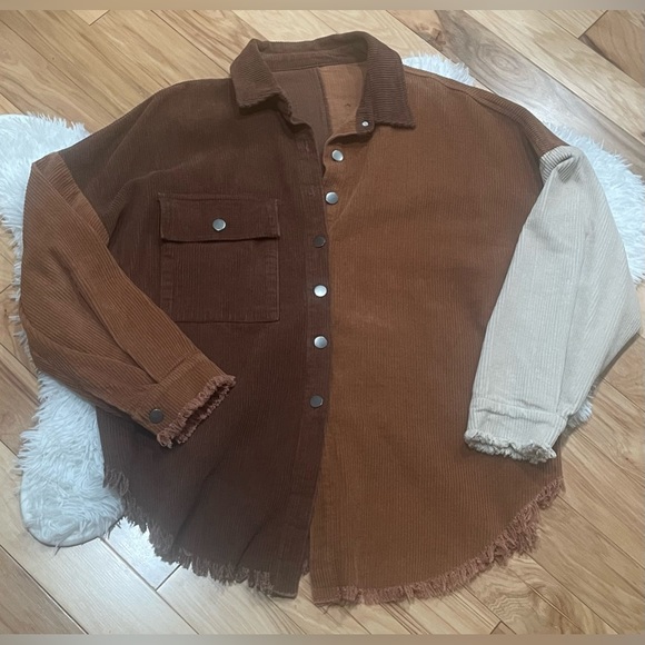 🪷 Together In Spirit Style Corduroy Shacket - Picture 6 of 6